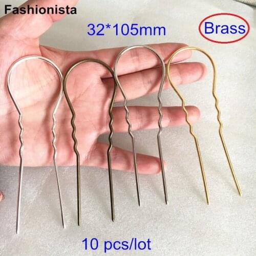 10 pcs Brass Hair Combs Claw 10cm long,Brass Casting Hairpin For DIY Jewelry,Gold-color,Silver-color,Bronze,Steel,Raw Brass