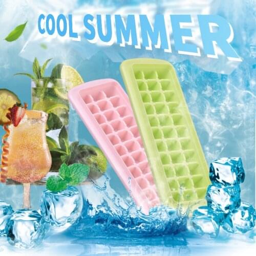 Ice Tray With Lid And Bin 33 Mini Ice Tray For Freezer Comes With Ice Container And Cover Bar Kitchen Accessories Ice Cream Tool