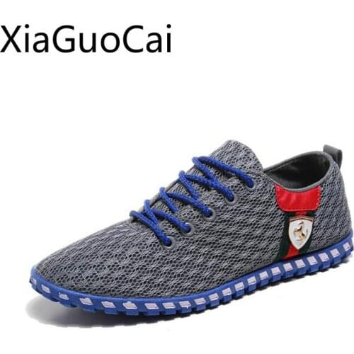 Autumn and spring men casual shoes gingham basic male sneakers mesh brand flat sneakers for students