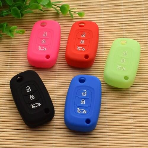 Car folding key Silicone FOB cover cap set protect for LADA Sedan Largus Kalina Granta Vesta X-Ray XRay remote repair stickers