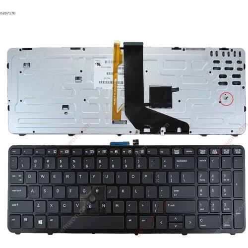 New US QWERTY Layout Replacement Keyboard for HP ZBook 15 G1 17 G1 15 G2 17 G2 Laptop Black with Backlit with Pointer