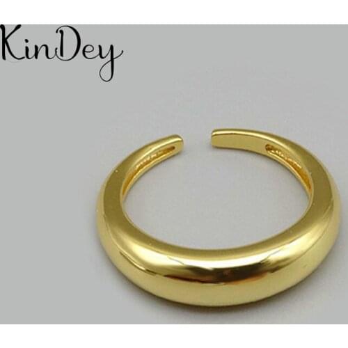 2021 New Charm Boho Smooth Round Rings For Women Lover Wedding Bridal Valentines Gifts Men Open Retro Antique Rings