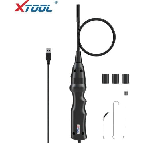 Newest HD Flexible Snake 80cm Inspection Videoscope Connect with XTOOL tablet USB 3.0 1080P IP67 Waterproof 8 LEDs adjustable