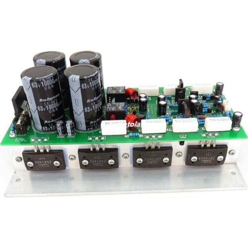 NEW arrive big power 500W 2.0 dual channel high fidelity Sanken transistors audio 2SC3858 2SA1494 rear stage amplifier board