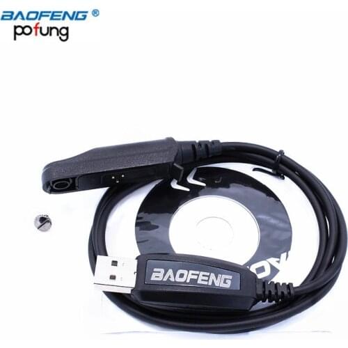 Original Baofeng USB Programming Cable + CD for Waterproof Walkie Talkie UV-XR A-58 UV-9R GT-3WP UV-5S