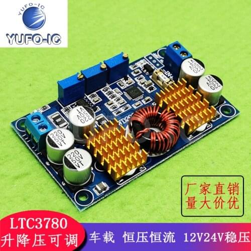 1pc Lt3780 Adjustable Power Supply Board Constant Voltage Constant Current DC-DC Regulated Solar Energy Automatic Charger Module