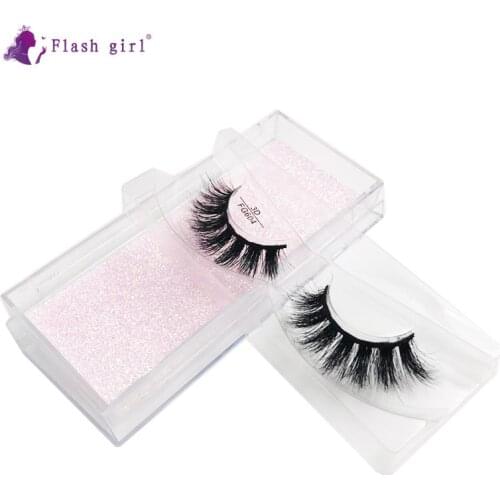 Professional Flash Girl 3D Real Mink False Eyelashes Handmade Natural Long Fake Eyelash Beauty Makeup FG604
