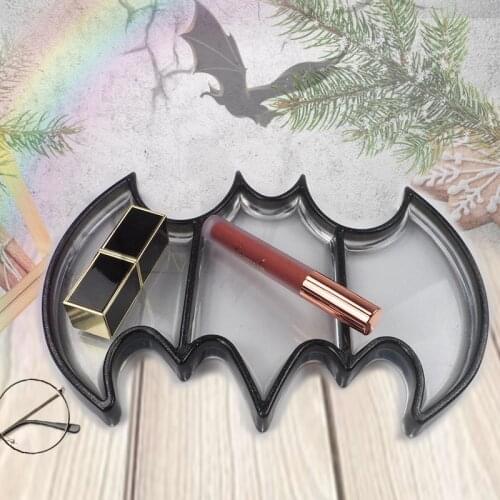 DIY Crystal Epoxy Resin Mold Halloween Bat Storage Box Mirror Swing Table Ghost Jewelry Box Silicone Mold