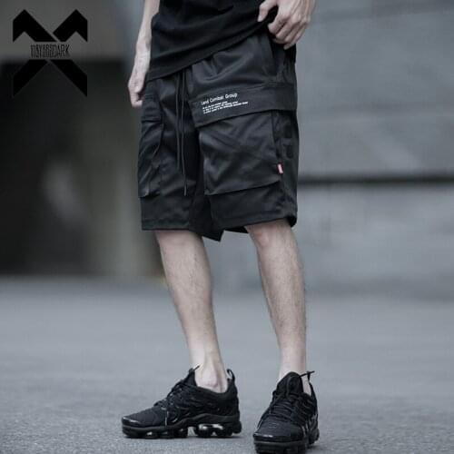 11 BYBBS DARK 2019 Hip Hop Multi-pocket Cargo Shorts Men Joggers Tactics Shorts Streetwear Summer Casual Sweatpant Black DGH2