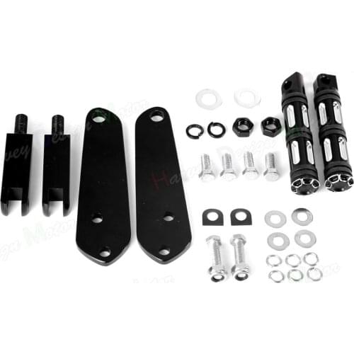 Highway Edge Cut Footpeg With Mount Kit For Harley Dyna FXDC FXD FXDL FXDB 1991-2016