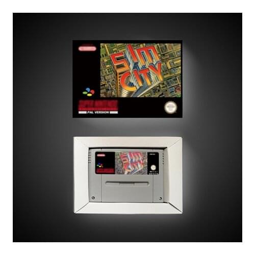 Sim City - EUR Version RPG Game Card Battery Save With Retail Box