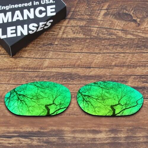 ToughAsNails Resist Seawater Corrosion Polarized Replacement Lenses for Oakley Monster Dog Sunglasses Green Mirrored (Lens Only)