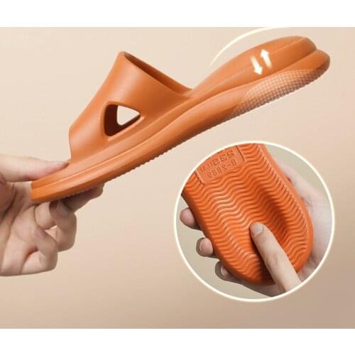 Women Summer New Massage EVA Non-slip Slippers Women Bathroom Soft Men Slides House Slippers House Shoes Couples Shower Shoes