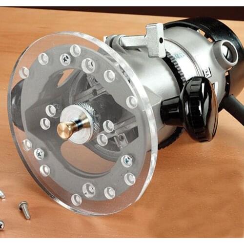 Adeeing Universal Router Base Plate Template Guides Woodworking Milling Machine Base