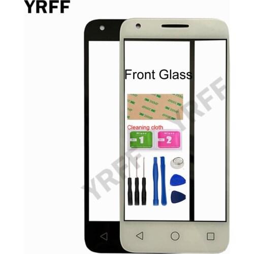 4.5'' For Alcate 4027 (No Touch Screen) Outer Glass For Alcatel One Touch Pixi 3 4027 4027D 4027X Front Glass Panel Replacement