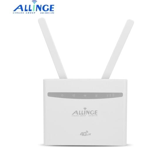 ALLINGE B525+ EU Africa Version Modified 4G LTE Cat6 300Mbps CPE Wireless Wifi Router Openwrt Support 2External Antenna 3LAN1WAN
