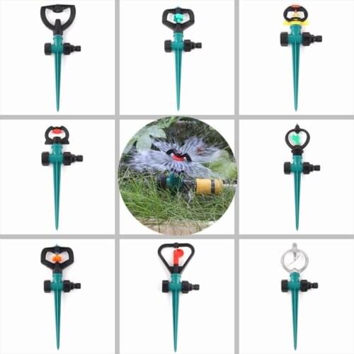 1Pcs Irrigation Spray Nozzle 360 Rotary Greenhouse Drip Sprinkler 1/2'' 3/4'' Male Thread Garden Watering Sprinkler
