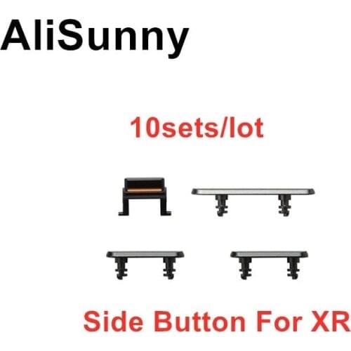 AliSunny 10set Side Button For iPhone XR XS Max Power On Off Lock Volume Switch Button Mute Silent Key Set Replacement Part
