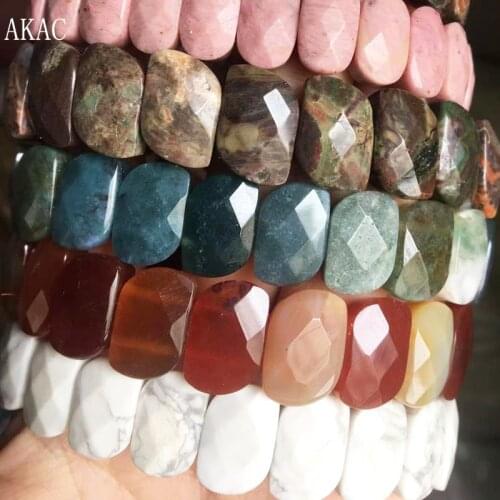 2bangles Natural stone faceted bangle