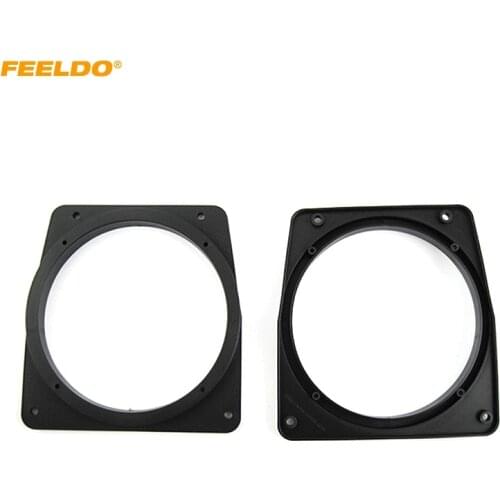 FEELDO 2pcs Car Speaker Spacer Mat Holder Hollow For Proton GEN2 WIRA1.6 Persona Mitsubishi Audio Modified Speacker Ring Pads