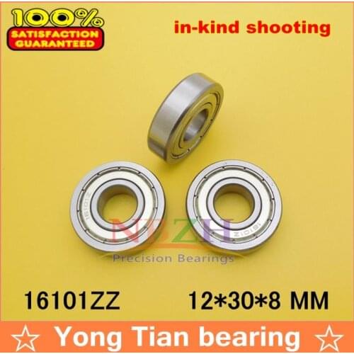 20pcs/lot free shipping quality High quality deep groove ball bearing 16101ZZ 12*30*8 mm