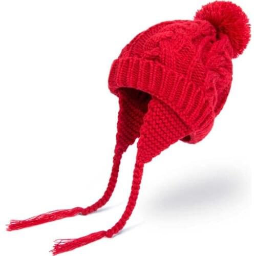 2021 Cute Infant Cap Autumn Winter Warm Knitted Hat Newborn Beanie Cap Baby Pom-pom Winter Hat For Boys Girls Ball Hat Kids