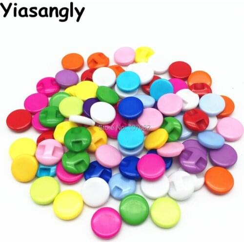 500pcs Assorted Dress Buttons 13mm Round Resin Button Embellishments Sewing Accessory