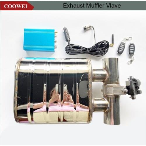 51/63/76MM Exhaust Muffler Valve Muffler Electric Valve Cutout Valve Muffler Remoter Control Mufflers