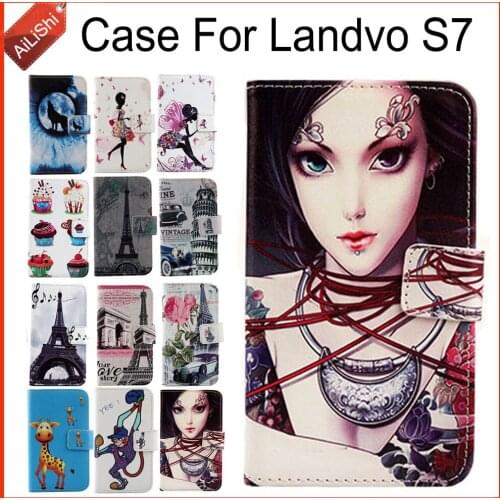 AiLiShi Factory Direct! For Landvo S7 Case Flip Stand With Card Slot Leather Case Cover Bag 100% Special Phone Accessories