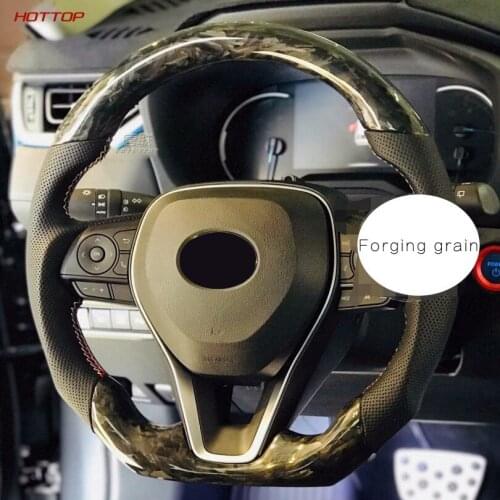 Car Carbon Fibet Steering Wheel For Toyaota Rav4 2019 2020