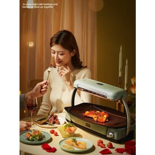 Smoke-Free Fast Oven Electric Baking Pan Electric Oven Household Barbecue Oven Barbecue Oven Skewers Machine