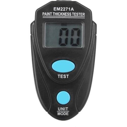 EM2271A Thickness Gauge Tester Digital Backlight LCD Film Thickness Meter Car Paint Thickness Tester Coating Thickness Gauge