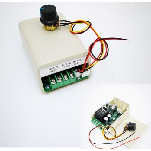DC motor speed controller Electronic brake Brake power off Permanent magnet motor reducer DC12V24V36V48V (6.5)