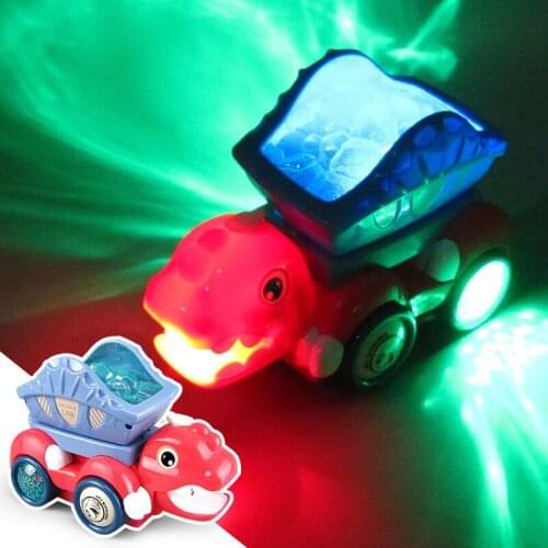 Walking Dinosaur Music Lighting Engineering Vehicle Cement Truck Electric Kids' Universal Toy Car