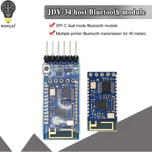 4.2 JDY-34 SPP-C host dual-mode 2.4G Bluetooth module 4DB printer supports multi-machine connection Compatible with HC-05 HC-06
