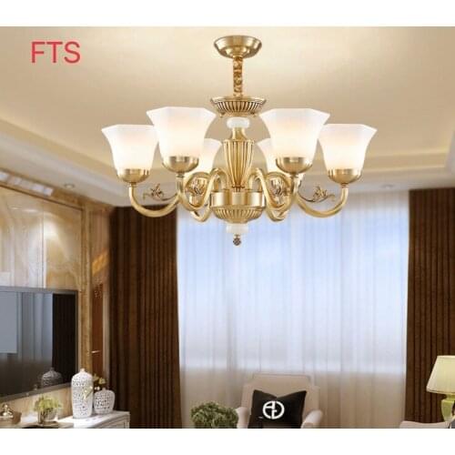 European style living room dining room chandelier marble modern minimalist bedroom light LED ceiling lamp
