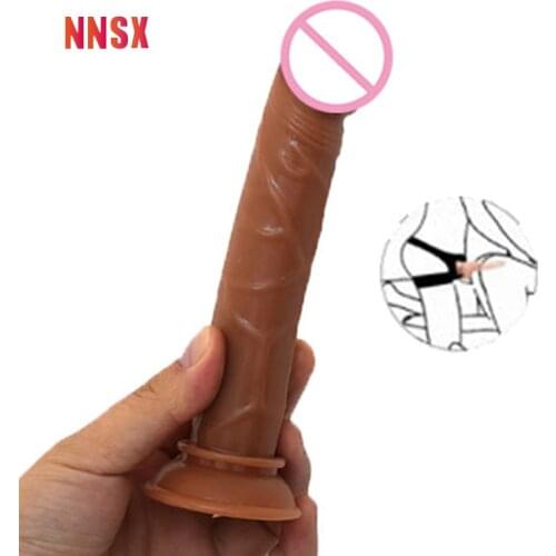 NNSX Small Realistic Dildo Suction Cup Anal Plug Female Masturbation Penis Dick Adult Games Sex Toys for Women Men Adult Product
