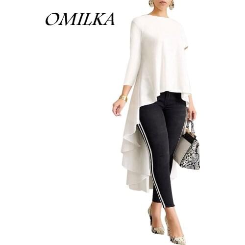 OMILKA Womens White Shirts