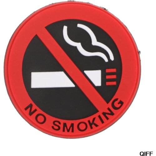 Wholesale No Smoking Sign Tips Warning Logo Stickers Car Taxi Door Decal Badge Glue Sticker May06