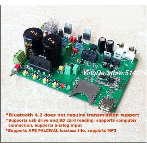 Bluetooth 4.2 LM1875 power amplifier board nondestructive music player ES9023 DAC decoding board 30W+30W