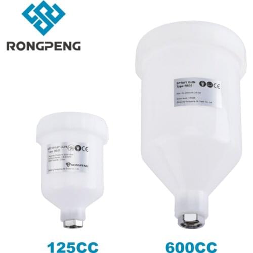 RONGPENG High Quality White 125cc 600cc Paint Cup Spray Paint Can For Air Paint Spray Gun Airbrush Pneumatic Accessories