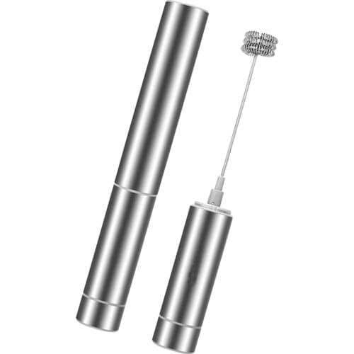 Manual Steamer Whisk Fancy Coffee Cream Egg Beater Double Layer Filter, Stainless Steel, Cocoa Shaker - Art Stencils