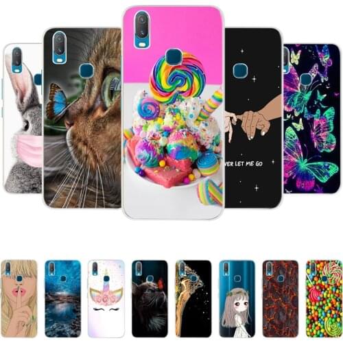 Silicone Phone Case For Vivo Y11 Case vivoY11 2019 Fashion Printing Transparent TPU Cover For Vivo Y11 Y 11 1906 1906_20 Bumper
