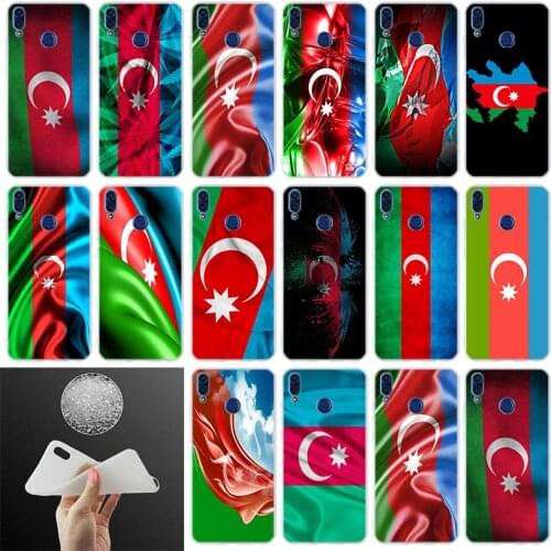 Soft Silicone Cover Phone Case Flag Azerbaijan custom flag For Huawei Honor 30 20 10 9 Lite 9a 8a 7a pro 8x 10i 30s