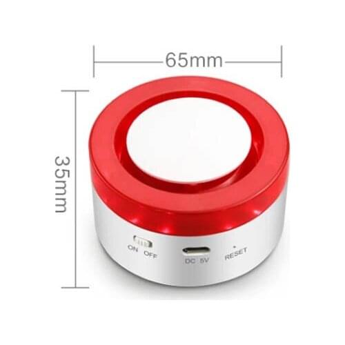 Tuya Smart WIFI sound and light alarm can be connected to Alexa voice speaker WiFi alarm