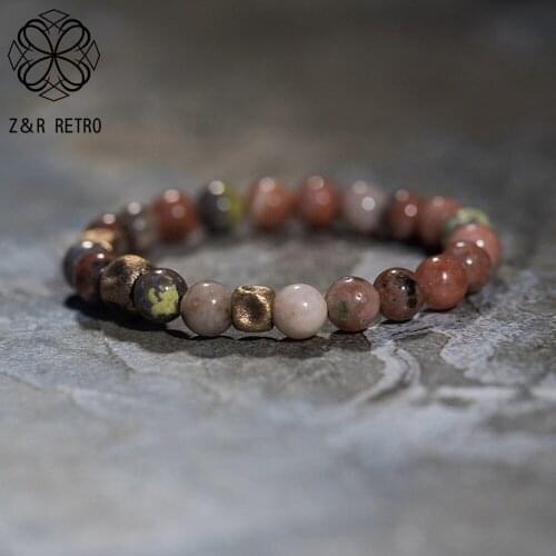 Vintage Suspension Stone Beads Bracelets Costume Jewelry for Women 2021 Fashion Simple Bangle Korean Unusual Things Accessories