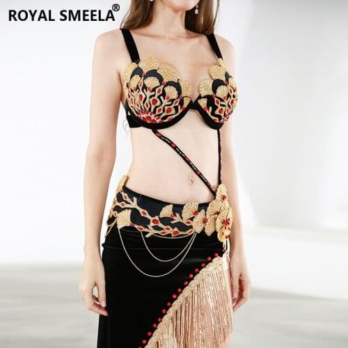 Womens Shiny Belly dance Costume Belly dance set sequined Belly Dancing Bra Belt Top Hip scarf Skirt Oriental belly dance wear
