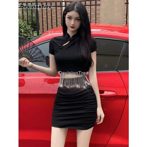 2021 chinese dress rayon traditional chinese women qipao top+skirt set vintage lady vietnam qipao cheongsam dress oriental dress