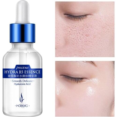 1Pcs Face Serum Shrink Pores Relieve Dryness Oil-Control Firming Moisturizing Repair Anti-Aging Smooth Hyaluronic Acid Skin Care