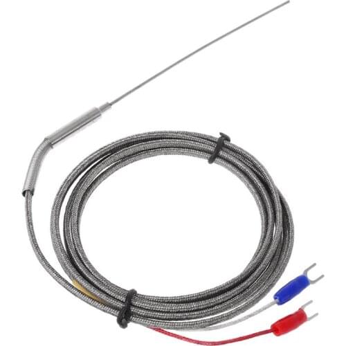 2m K Type Thermocouple Stainless Steel 1.5mm Probe Temperature Controller Sensor